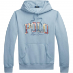 Polo Ralph Lauren Logoga Kirjatr&uuml;kiga Kapuutsiga Pullover Pikkade Varrukatega Huppar Meeste huppari Sinine 710941854-001 L