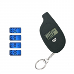 1 tk rehvim&otilde;&otilde;turi digitaalne LCD-ekraan, auto rehvi &otilde;hur&otilde;hu tester, auto auto mootorratta rehvi ohutusalarm mini v&otilde;tmehoidja stiil must