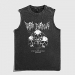 Varrukateta T-s&auml;rk meeste suvine trendibr&auml;nd kolju vest Ameerika retro vest meeste sport korvpall pestud ja vana S must