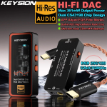 KEYSION Dual CS43198 DAC Heli dekooder 768kHz DSD256 USB Type-C kuni 3.5/4.4mm Kadudeta HiFi K&otilde;rvaklappide v&otilde;imendi iOS Android PC jaoks must
