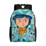 Halloweeni &Otilde;udusfilm Coraline Seljakott Meestele Naistele Veekindel Kolledži Koolikott Prinditud Raamatukotid 16 inches