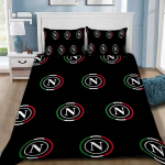 Napoli voodikatted Voodipesukomplekt, SSC jalgpalliklubi logo kate Moodne tr&uuml;kitud 2/3-osaline komplekt 1 voodikate, S&uuml;nnip&auml;evakingitused 140x210cm