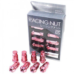 Durax BBP150PLFR Kerged Alumiiniumist Ratta Mutrid V&otilde;idus&otilde;idu Mutrid M12 P1.5 Kotimutrid Pikk T&uuml;&uuml;p Lukustusmutritega (Komplektis 20) M12 x 50mm roosa