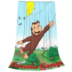 Multikas L&otilde;bus George Ahv Tekk Flanellist Visketekid Suvine Konditsioneeriga Prinditud &Uuml;lipehmed Soojad Voodikatted 80x60in