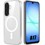 Coque de Protection - BOOLING - Samsung Galaxy A17 4G/5G - Transparent avec Cercle Magn&eacute;tique