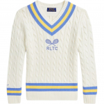 Polo Ralph Lauren Kampsun Kirjatr&uuml;kiga V-kaelusega Pullover Pikkade varrukatega Lastele Laste kampsun 323962915-001 L