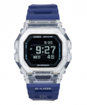 Casio G-Shock G-Lide Digitaalne Nutitelefoni Link Sinine Vaikrihm Kvarts GBX-100S-2 200M Unisex Kell must