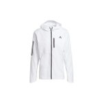 Adidas Own The Run Kapuutsiga Jakk Meeste &Uuml;ler&otilde;ivad Valge GJ9948 L