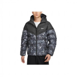 Nike Storm-FIT Windrunner Moodne Mugav Tuulekindel Veekindel Kapuutsiga Puhvisjakk Meeste Joped Must HQ4184-010 S