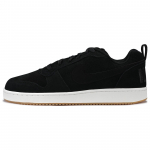 Nike Court Borough Low Premium Nahast Libisemiskindlad Vastupidavad Madalad Tennised Meeste Tennised Must 844881-004 43