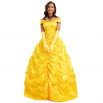 Kaunis naine ja koletis Belle printsessi kleit cosplay pikk kleit &uuml;likond naised S