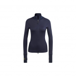 Adidas X Stella McCartney Truepurpose keskmise kihiga jakk &Uuml;hev&auml;rvilise logoga Kiiresti kuivav spordijakk Naiste jakid Legendaarne-tindisinine IB6791 S