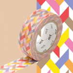 Masking tape multicolore tons chauds - 1,5 cm x 7 m mitmev&auml;rviline