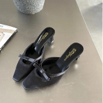 Disainer Kevadkontsaga Naiste Muulad Sandaalid Moodsad Madalad Slip-On Kingad Daamide Vabaaja V&auml;litingimustes Sandaalid 35 must