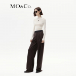 MO&Co. Women's Merino Wool High-Neck Slim-Fit Sweater L (170)