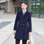 Women's Mid-length Wool Blend Work Coat 2XL