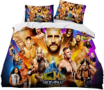 Maadlusm&auml;ng WWE EAW Voodipesukomplekt Moodne Maadlussport Ameerika &Otilde;udus Cody Rhodes Tekikott Voodikomplekt 135x200cm-2pcs