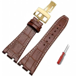 Audemars Piguet AP15400 15703 15500 Royal Oak seeria meeste nahast kellarihm Topelt n&otilde;gusa liidesega kellarihm meestele 26mm 26mm