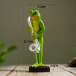 Imearmas naljakas konnakujuline muusik, loomakujude kaunistused, kogutavad kujukesed kodu- ja aiakaunistusega kingitus muusikas&otilde;brale