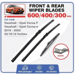 Opel Corsa F 2019-2025 Kojamehed 24 + 16 + 12 Kojamehed Opel Corsa F 2019-2023 24 inch + 16 inch + 12 inch