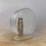 Super vaikne suur hamstri jooksutrummel - Kuldhamstri rull Lemmiklooma m&auml;nguasi With Wooden Stand