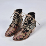Uued Paksude Kontsadega Paeladega Naiste Kingad Tikitud 35-43 Suurused Mood Retro Soojad L&uuml;hikesed Saapad Botas Femininas 35