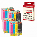 NOPAN-INK - x20 Cartouches compatibles pour EPSON 405 XL 405XL (Valise) compatibles EPSON Epson Workforce Pro WorkForce Pro WF-3800