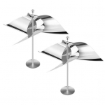 2 tk helkiv linnut&otilde;rjevahend roostevabast terasest tuulej&otilde;ul t&ouml;&ouml;tavad hirmutusseadmed lindu t&otilde;rjuv tuulevurr aedade terrasside ja katuste jaoks 2pcs