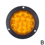 12V 24V Universaalne Pinge 14cm &Uuml;mar LED Veoauto Tagatuled 16LED Punane Kollane Valge Tagatuled Auto LED Hoiatustuli Tagatuled kollane