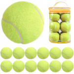 12 tk v&auml;listennisepallid K&otilde;rge p&otilde;rgaga harjutamine, elastsus, vastupidavad tennisepallid, mis sobivad survega. CHINA
