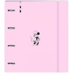 Classeur - SAFTA - Minnie Mouse Naive - 4 anneaux de 35 mm - 100 feuilles A4 - Rose clair roosa