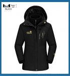 Jack Wolfskin Jie Lu 3-in-1 tormijakk: Fliisvoodriga S&uuml;gis/Talvine V&auml;litingimuste Paaride Jakk Meestele ja Naistele. L
