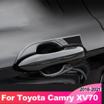 Outer Door Bowl Handle Stickers, Door Handle Bowl Frame For Toyota Camry 8TH XV70 2018  car Accessories B Silver