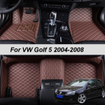 Eritellimusel valmistatud nahast auto p&otilde;randamatid VW Volkswagen Golf 5 MK5 2004 2005 2006 2007 Vaibad Vaibad Jalapadjad Price For 5 seats8uQ