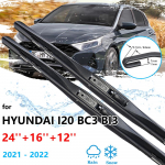 2x Hyundai i20 BC3 BI3 2022 jaoks eesmine tagumine komplekt klaasipuhasti terad l&otilde;ikeharjad aknapuhastus auto asendusosad UJ Rear Wiper