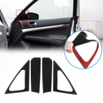 Glossy Piano Black Inner Door A-pillar speaker sticker For Infiniti G25 G35 G37