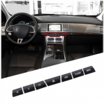 Black Alloy Center Multimedia Button Sticker trim For Jaguar XF 12-2015