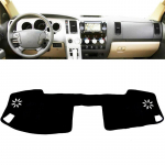For Toyota Tundra Sequoia 2007 2008 2009 2010 2011 2012 2013 Car Dashboard Cover Mat Pad Sun Shade trument Carpet Accessories Black(Black Edge)