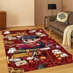 3D H-Harry Maagiline Kooli M&auml;rk Multikate Vaip Magamistoa Elutoa Diivani Uksemati Kodu Dekoor, Laste M&auml;nguala Vaip Libisemiskindel Kingitus 80x120cm