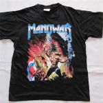 Manowar Worriors Of The World Vintage T-s&auml;rk 2002 100% Puuvill Tg S mitmev&auml;rviline