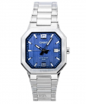 Casio Analoog Roostevabast terasest Sinise sihverplaadiga Kvarts MTP-B195D-2AV Meeste k&auml;ekell sinine