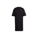 Adidas Originals Adicolor Classics T-s&auml;rkkleit Logotr&uuml;kiga &Uuml;mmargune kaelus L&otilde;tv L&uuml;hike varrukas Kleit Naiste kleidid Must IB7318 A/XS