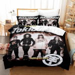 Tokio Hotel Voodipesukomplekt &Uuml;heinimese Twin T&auml;iskasvanu Queen King Suuruses Voodikomplekt T&auml;iskasvanu Laste Magamistuba Tekikoti Komplektid 3D Prinditud Anime Voodilina Komplekt EU Single(135*200cm)3pcs
