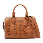 MCM Ella H&otilde;bedane Metallist Riistvara Boston Koti &Otilde;la-Crossbody Naiste K&auml;ekotid Konjak MWBFAEA03CO001 Basic Set (Bag+Dust Bag) brown