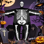 Halloweeni t&auml;ispuhutav sumo maadluskost&uuml;&uuml;m pluss suurusele Universal 150cm-190cm lilla