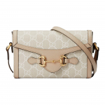 Gucci Horsebit 1955 Monogrammiga L&otilde;uendi ja Nahast Mini &Otilde;lakott Naiste &Otilde;lakott Beež Valge 699296-UULBG-9683 Basic Set (Bag+Dust Bag)