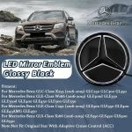 Must &auml;&auml;r ja h&otilde;bedane &auml;&auml;r 3D peegel Esiv&otilde;re Embleem Logo Mercedes Benz GLC X253 GLE W166 C292 GLS X166 16-19 M&auml;rk