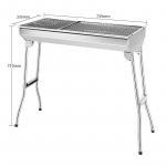 Kaasaskantav roostevabast terasest kokkupandav BBQ grill