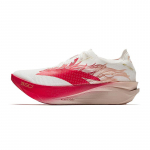 Anta C202 G9 2 Textile, Rubber Low top Sports Running Shoes Women's Papyrus White/Classic Red/Extraordinary Pink 122615573-1 38