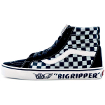 Sk8 Se Bikes x Sk8 Vans-Hi Uuestiv&auml;ljaanne 'Big Ripper - Must Peegeldav Ruuduline' VN0A4BV8A0E 35